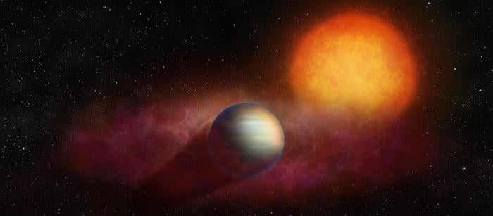 Helium Streams Observed on Super-Puff Exoplanet